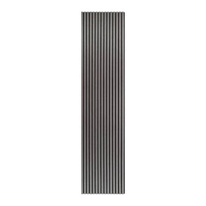 3m x 60cm | Acoustic Slat Wall Panels |  Light Grey | Premium Wood Veneer