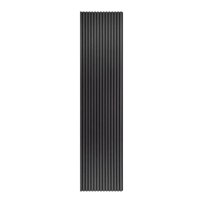 3m x 60cm | Acoustic Slat Wall Panels | Dark Grey | Premium Wood Veneer