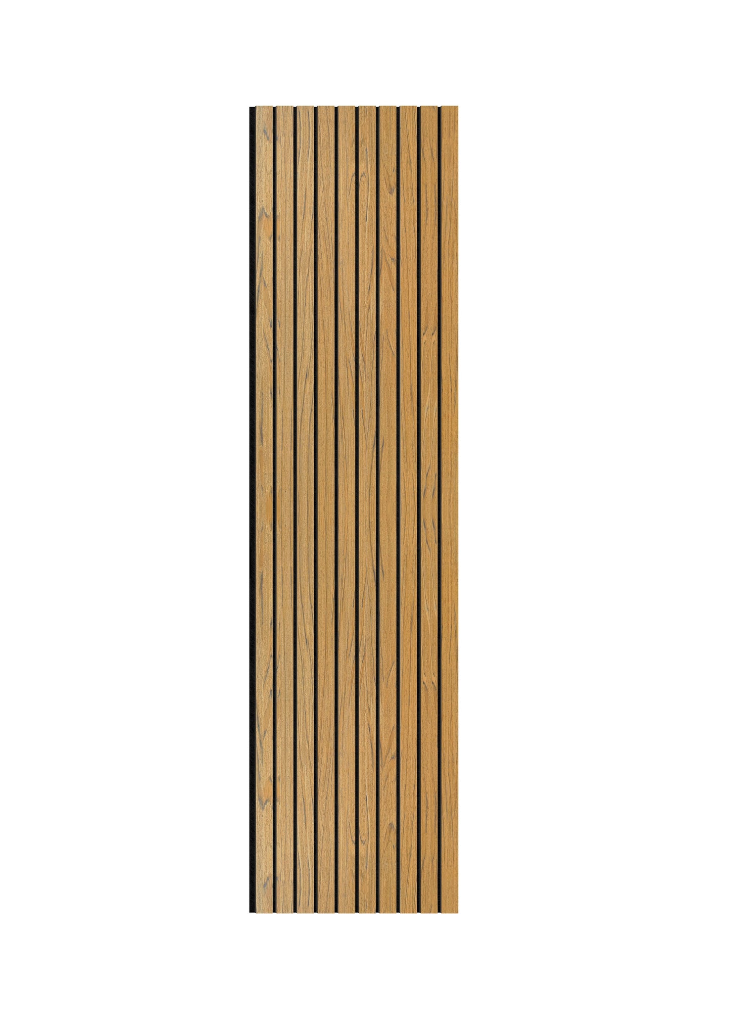 Acoustic Slat Wall Panels | Premium ExtraWide Slats | 240cm x 60cm | Teak