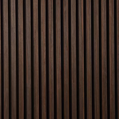 Acoustic Slatted Wall Panel 2400mm x 600mm - Smoked Oak x 1 panel