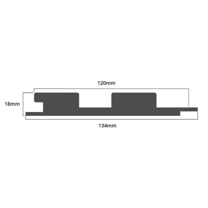 Acoustic Slat Wall Panels | Premium MDF | 244cm x 60cm |Teak Oak