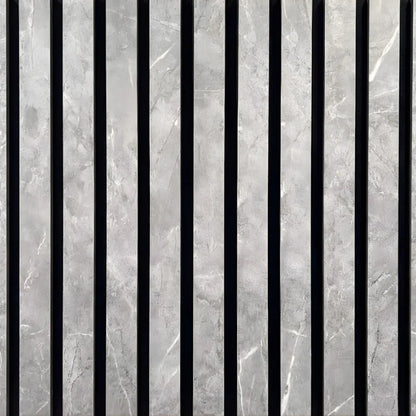 Premium Thick Slat Large Wall Panel 280cm x 60cm (Grey Marble - 35mm thickness)