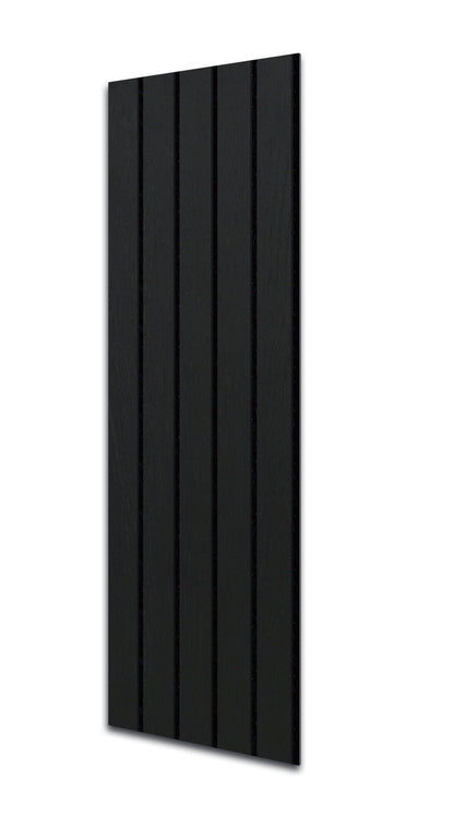 Acoustic Slat Wall Panels | Premium UltraWide Slats | 240cm x 60cm | Dark Grey