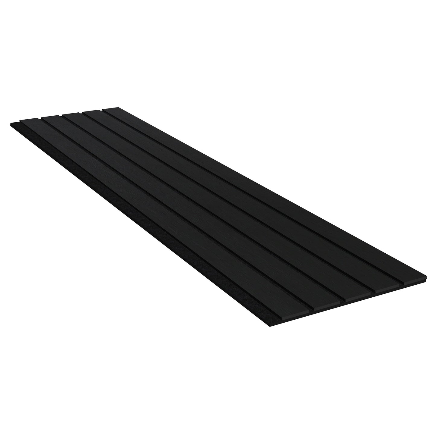 Acoustic Slat Wall Panels | Premium UltraWide Slats | 240cm x 60cm | Black