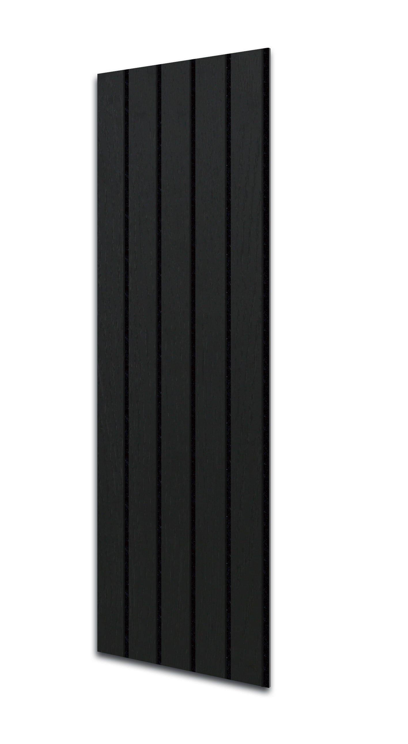 Acoustic Slat Wall Panels | Premium UltraWide Slats | 240cm x 60cm | Black