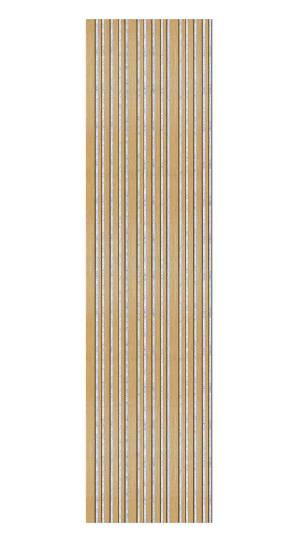 ACOUSTIC MULTI WIDTH PANEL- OAK + SILVER