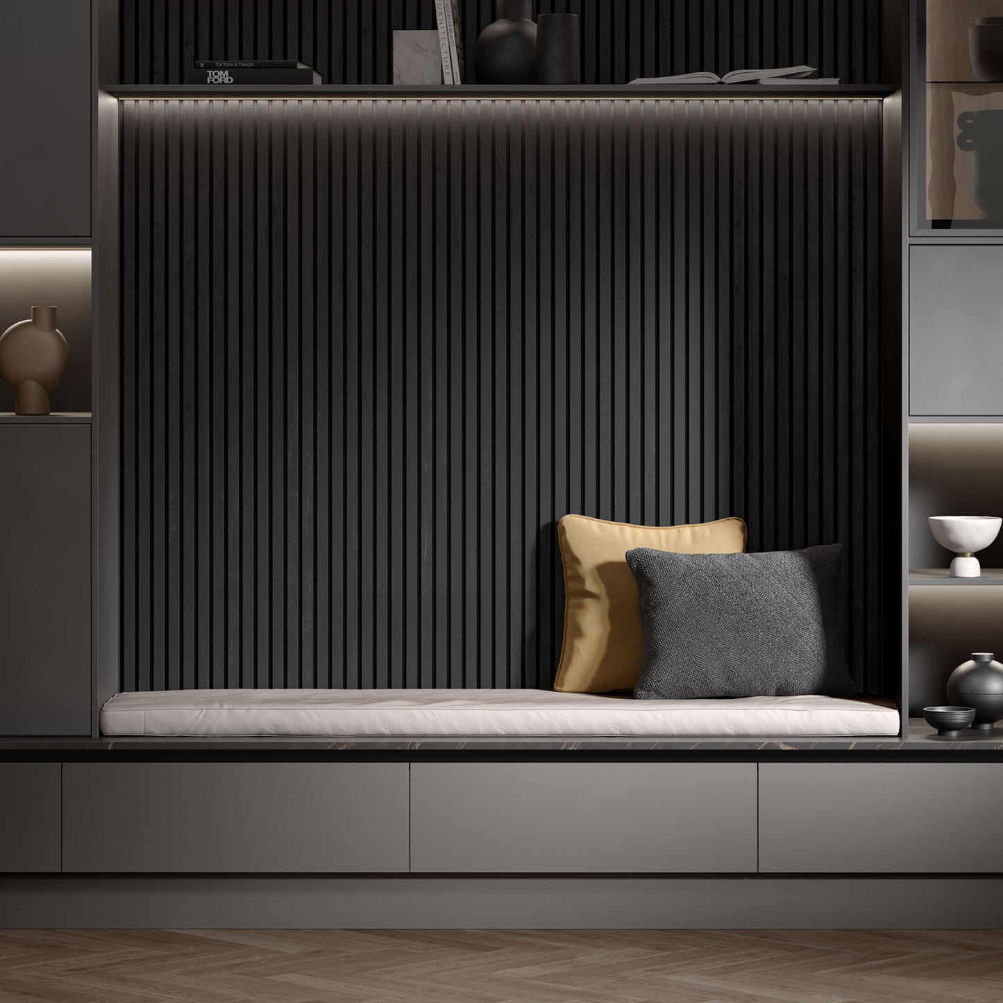 Black Oak Acoustic Panel 2800x600